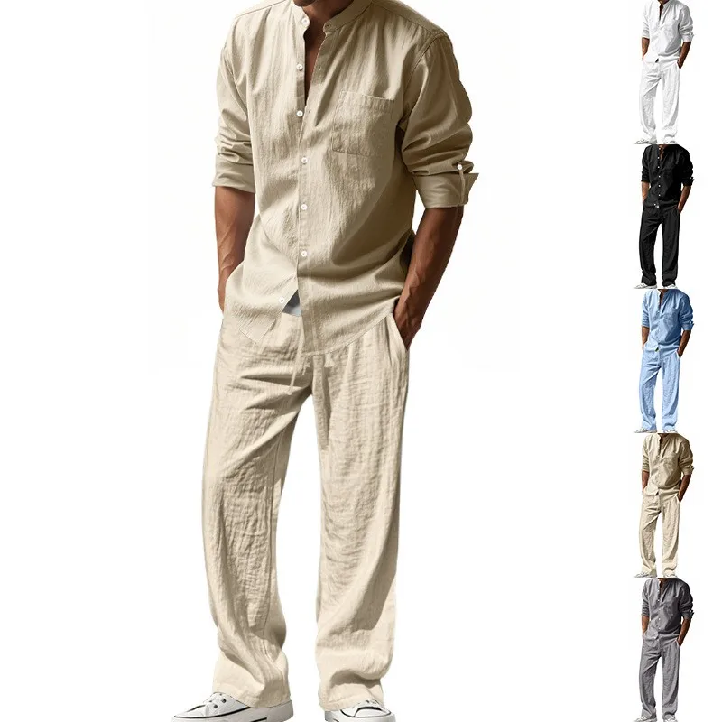 Summer Outfit Men Linen Shirt Long Sleeve Beige Shirts Loose Fit White Casual Shirt Chest Pocket Black Button Down Shirt Gray
Summer Outfit Men Linen Shirt Long Sleeve Beige Shirts Loose Fit White Casual Shirt Chest Pocket Black Button Down Shirt Gray