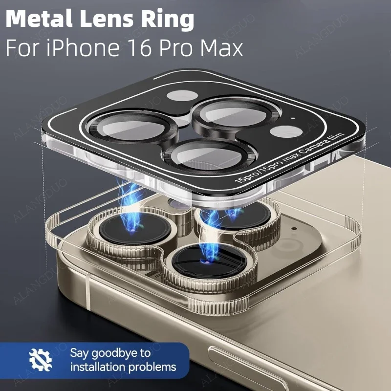 2-3Pcs Lens Protector For IPhone 16 Pro Max 15 Pro With Lens Locator Easy Installation For IPhone 15 16ProMax Camera Lens Cover
2-3Pcs Lens Protector For IPhone 16 Pro Max 15 Pro With Lens Locator Easy Installation For IPhone 15 16ProMax Camera Lens Cover