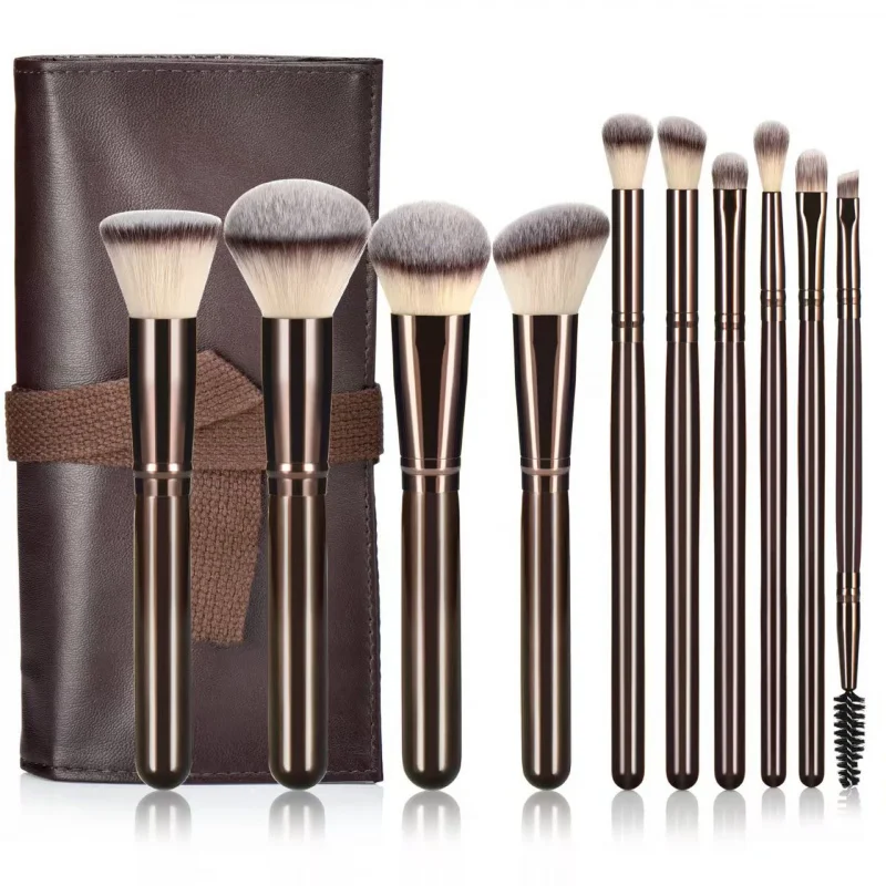 New Product10Brown Makeup Brush Set with Wooden Handle, Ultra Soft, Cangzhou Beauty Tools Set
New Product10Brown Makeup Brush Set with Wooden Handle, Ultra Soft, Cangzhou Beauty Tools Set