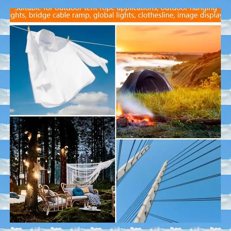 A11I 15M Stainless Steel Cable Rope Kits Heavy Duty Garden Wire Cable Balcony Railing Farm Fence Tent Roll 304 PVC Coated
A11I 15M Stainless Steel Cable Rope Kits Heavy Duty Garden Wire Cable Balcony Railing Farm Fence Tent Roll 304 PVC Coated