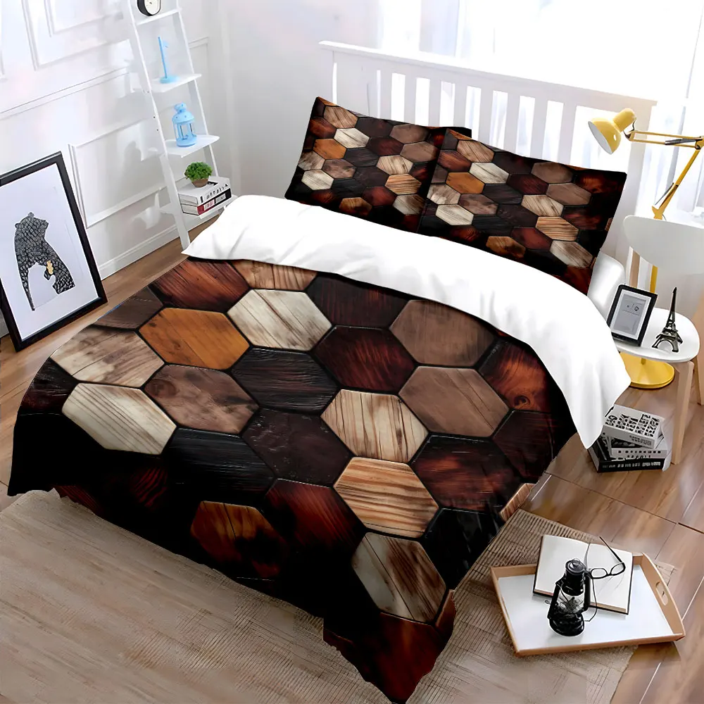 Wooden Hexagon Decor Set Multiple sizes kid's and adults' bedroom Exquisite 3PC bedding set, gift
Wooden Hexagon Decor Set Multiple sizes kid's and adults' bedroom Exquisite 3PC bedding set, gift