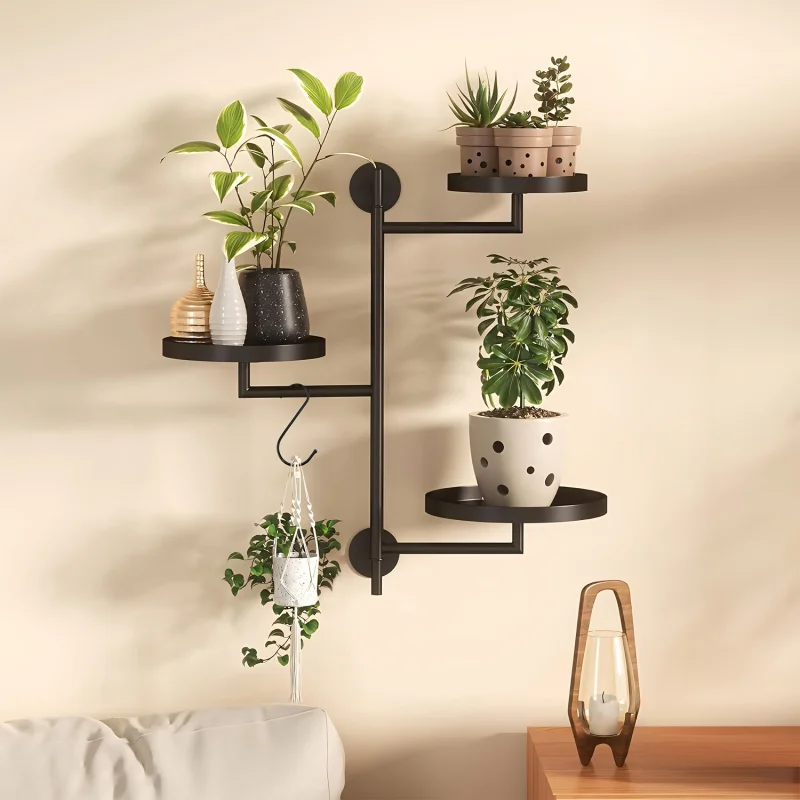 Rotating Window Plant Shelves Indoor, 3-tier Metal Plant Stand, Wall Plant Holder, Window Plant Shelf For Multiple Plants Indoo
Rotating Window Plant Shelves Indoor, 3-tier Metal Plant Stand, Wall Plant Holder, Window Plant Shelf For Multiple Plants Indoo