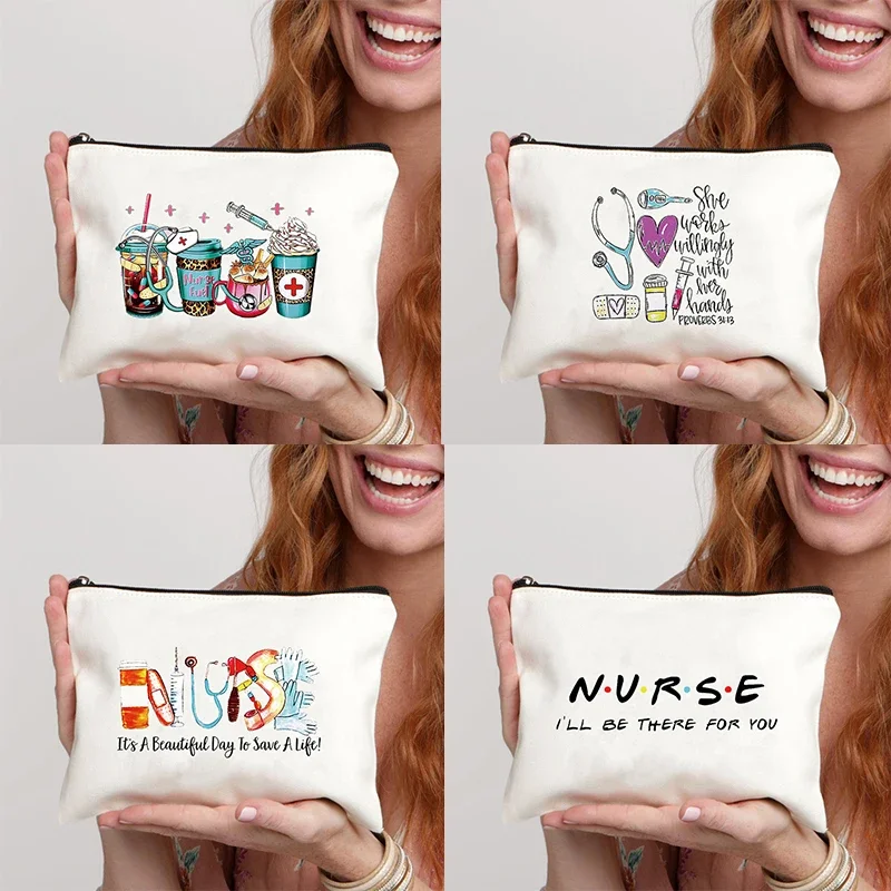 Nurse Zipper Canvas Bag Cute Coffee Pattern Makeup Bag Organizer Portable Cosmetic Case Lightweight Storage Gift Pouch Organizer
Nurse Zipper Canvas Bag Cute Coffee Pattern Makeup Bag Organizer Portable Cosmetic Case Lightweight Storage Gift Pouch Organizer