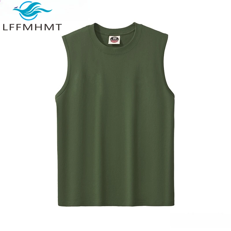 Summer Fashion Men's Sleeveless Tanks Cotton Fabric O-neck Solid Color Simple Basic Gym Exercise Sport Running Pullover Tee Tops
Summer Fashion Men's Sleeveless Tanks Cotton Fabric O-neck Solid Color Simple Basic Gym Exercise Sport Running Pullover Tee Tops
