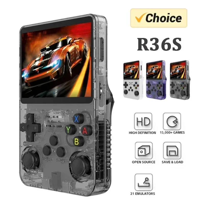 Portable Pocket Video Player R36S Retro Handheld Console ARKOS System 3.5 Inch IPS Screen 128G Classic Games Boy Gift
Portable Pocket Video Player R36S Retro Handheld Console ARKOS System 3.5 Inch IPS Screen 128G Classic Games Boy Gift