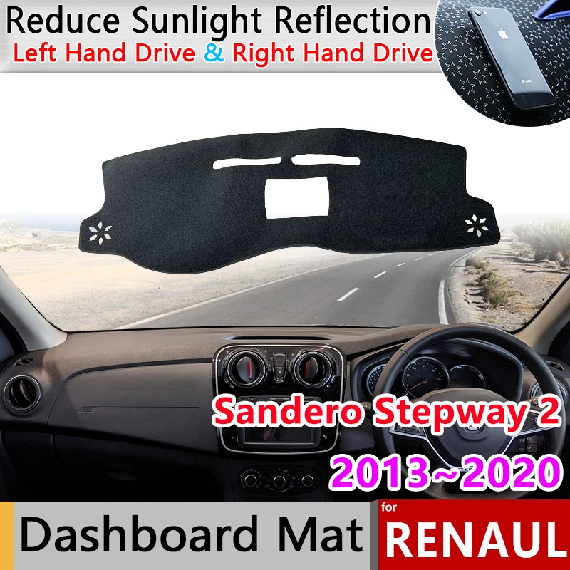 Dashboard Cover Dash Board Mat Carpet Pad for Renault Dacia Sandero Stepway 2 II RS 2013~2020 Sunshade Cape Cushion Accessories
Dashboard Cover Dash Board Mat Carpet Pad for Renault Dacia Sandero Stepway 2 II RS 2013~2020 Sunshade Cape Cushion Accessories