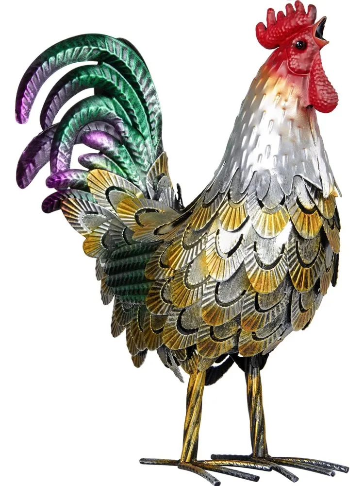 Metal Rooster Statues, Garden Chicken Decorations, Outdoor Chicken Sculpture, Backyard and Home Kitchen Decoration
Metal Rooster Statues, Garden Chicken Decorations, Outdoor Chicken Sculpture, Backyard and Home Kitchen Decoration