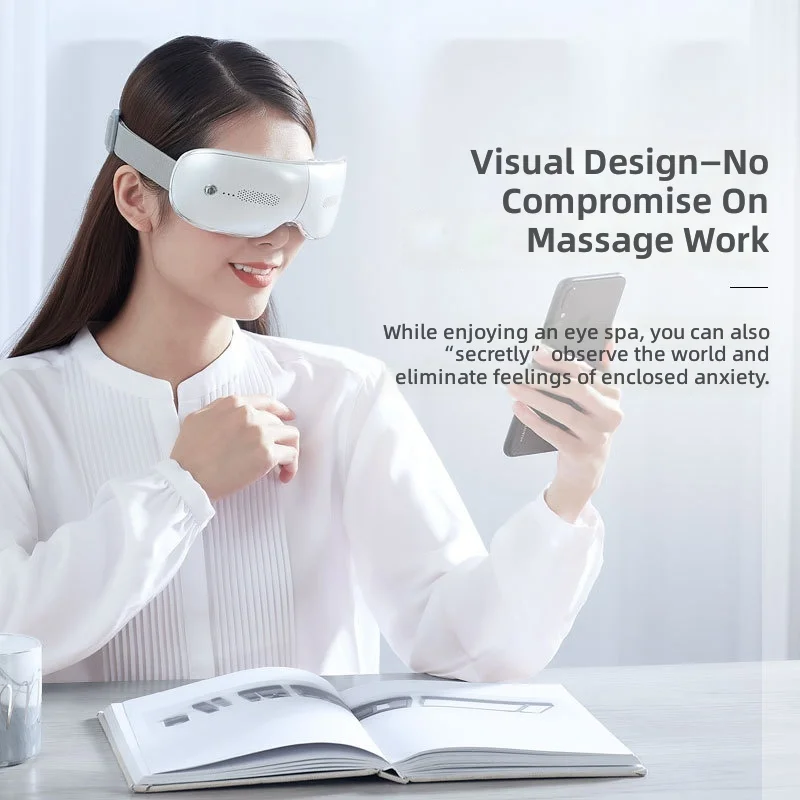 Smart Eye Massager with Visual Display, Bluetooth Music, Heat Therapy & Air Pressure, EYE8 Model, Eye Relaxation Device
Smart Eye Massager with Visual Display, Bluetooth Music, Heat Therapy & Air Pressure, EYE8 Model, Eye Relaxation Device