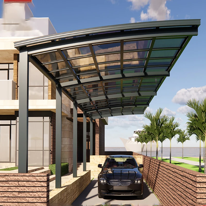 Outdoor home awning Villa high-end aluminum alloy carport community car parking shed support
Outdoor home awning Villa high-end aluminum alloy carport community car parking shed support