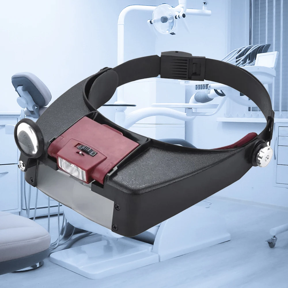 Headband Magnifier Glasses, 1.5x 3X 8.5x 10x Eyewear Magnifying Glasses with 2 LED Lights Lamp Head Magnifier Loupe For Repairs
Headband Magnifier Glasses, 1.5x 3X 8.5x 10x Eyewear Magnifying Glasses with 2 LED Lights Lamp Head Magnifier Loupe For Repairs
