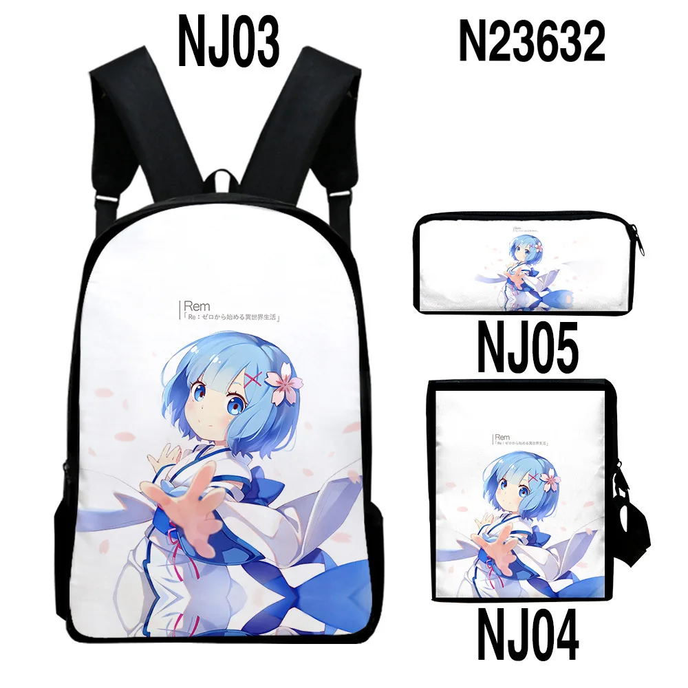 Re:Life in a different world from zero 3D 3pcs/Set School Bags Laptop Daypack Backpack Inclined shoulder bag Pencil Case
Re:Life in a different world from zero 3D 3pcs/Set School Bags Laptop Daypack Backpack Inclined shoulder bag Pencil Case