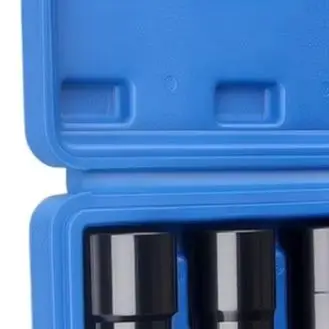 5pcs Car Lug Nut Extractor Set Chrome Steel 17mm 19mm 21mm 22mm With 1/2 Inch Drive CR-Mo Steel For Stripped Rusted Bolt Removal
5pcs Car Lug Nut Extractor Set Chrome Steel 17mm 19mm 21mm 22mm With 1/2 Inch Drive CR-Mo Steel For Stripped Rusted Bolt Removal