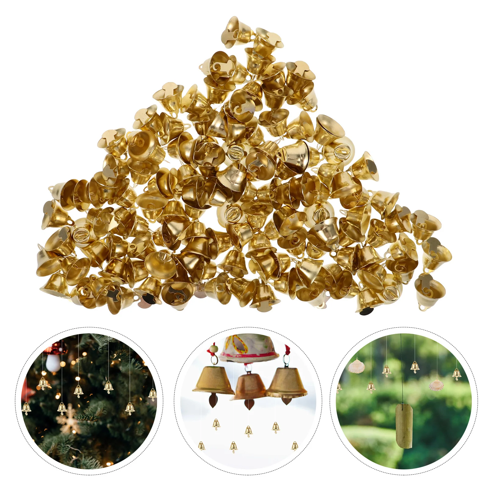 120Pcs 16Mm Golden Christmas Bell Pendant Decorative Hanging Ornament for Tree DIY Festive Decorations Holiday Seasonal Display
120Pcs 16Mm Golden Christmas Bell Pendant Decorative Hanging Ornament for Tree DIY Festive Decorations Holiday Seasonal Display