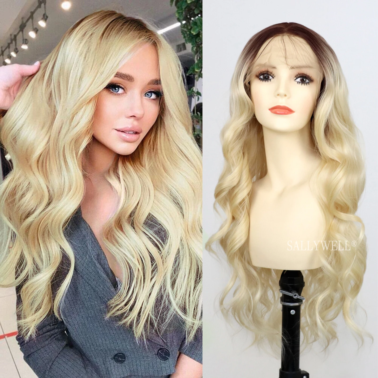 13×4 Lace Front Wig Long Blonde Wavy Wigs for Women Body Wave Synthetic Heat Resistant Fiber Wig for Daily Use 24 Inch
13×4 Lace Front Wig Long Blonde Wavy Wigs for Women Body Wave Synthetic Heat Resistant Fiber Wig for Daily Use 24 Inch