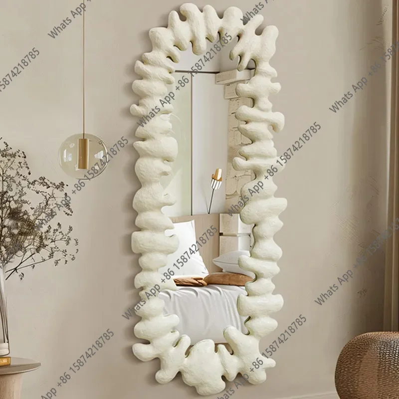 X Cream Style Mirror French Nordic Full Body Mirror Wall Hanging Oval Shaped Irregular Creative Art
X Cream Style Mirror French Nordic Full Body Mirror Wall Hanging Oval Shaped Irregular Creative Art