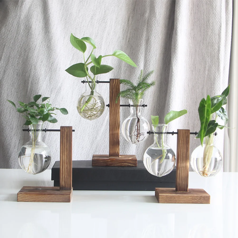 1Set Hydroponics Planting Vase Glass Desktop Plant Terrarium Wooden Stand Tabletop Water Planting Glass Pot Hydroponic Vessels
1Set Hydroponics Planting Vase Glass Desktop Plant Terrarium Wooden Stand Tabletop Water Planting Glass Pot Hydroponic Vessels