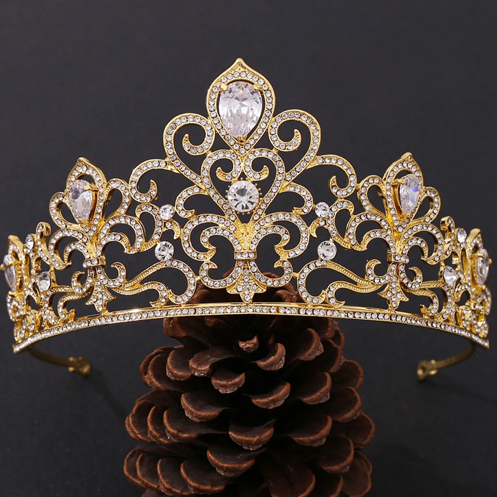 Princess Crown Bride Headb Hair Accessories Bridal Tiara Wedding Rhinestone Shiny Alloy Design Durable Long Lasting Special
Princess Crown Bride Headb Hair Accessories Bridal Tiara Wedding Rhinestone Shiny Alloy Design Durable Long Lasting Special