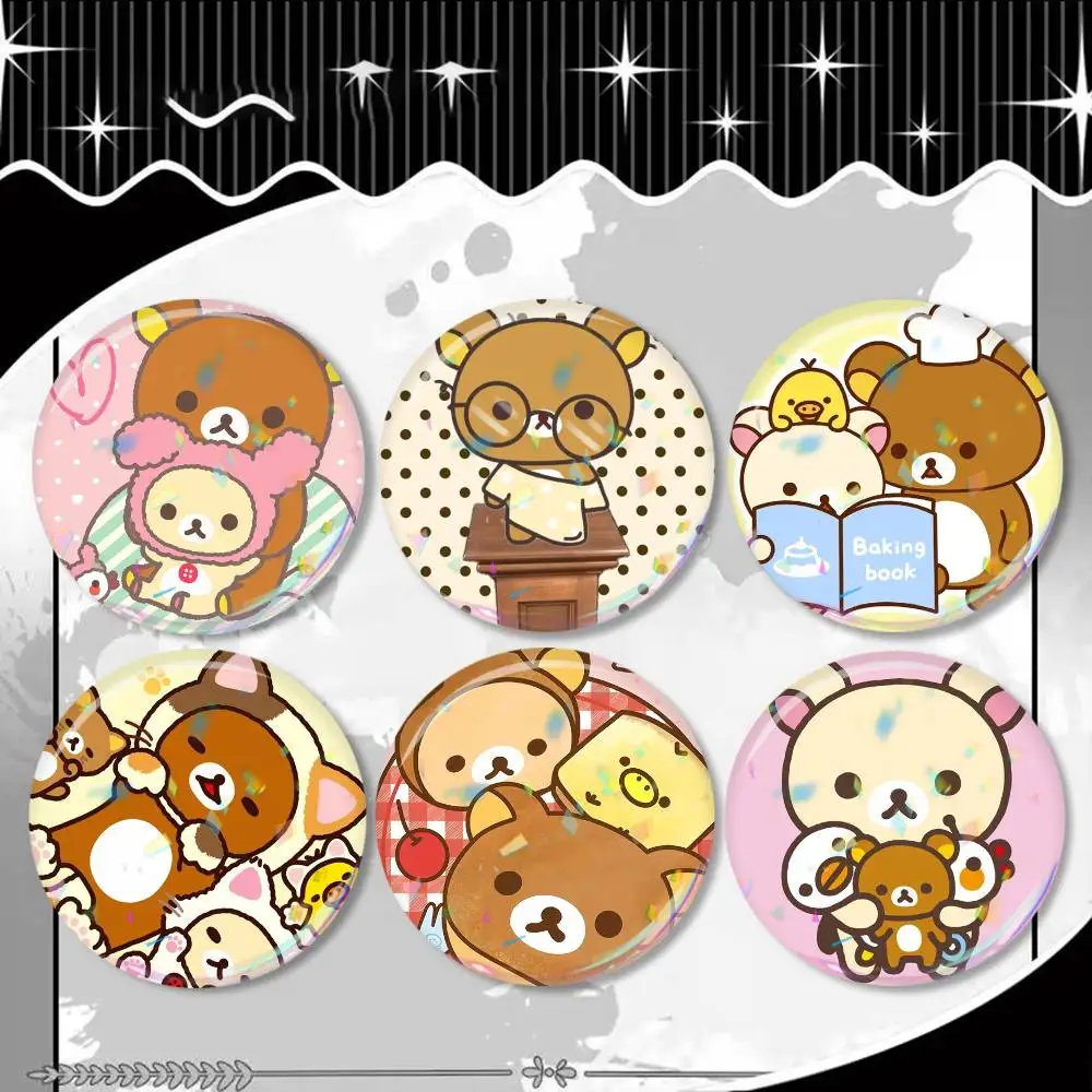 Cute Rilakkuma Laser Badge Applicable For Backpack Clothes Hats Decor Creative Accessories
Cute Rilakkuma Laser Badge Applicable For Backpack Clothes Hats Decor Creative Accessories