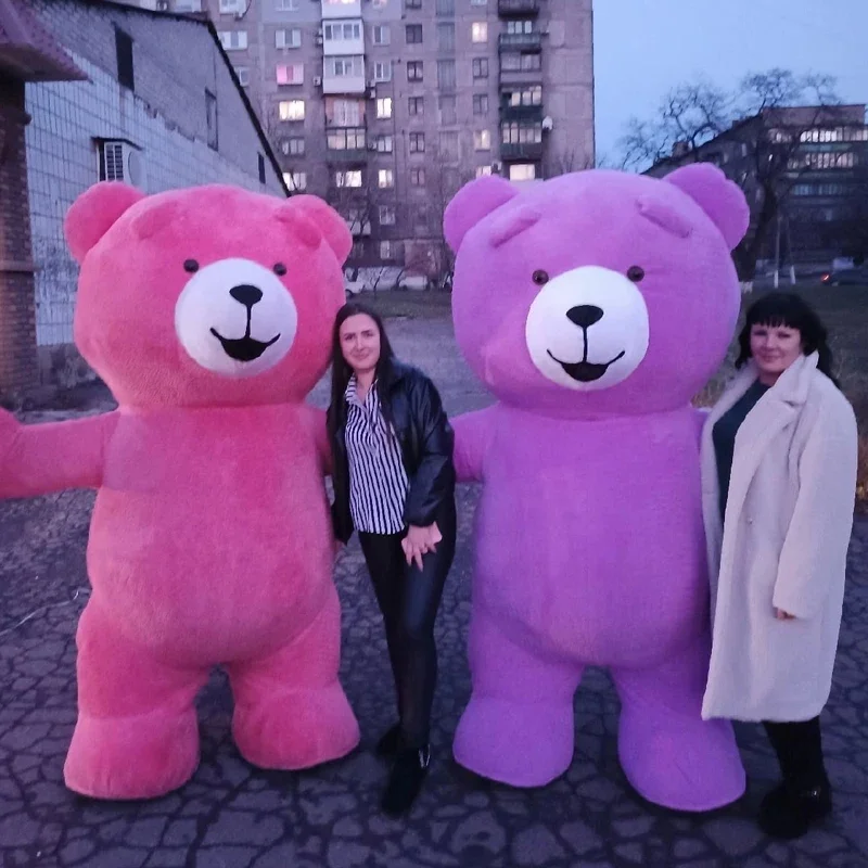 Inflatable Cosplay Teddy Bear Costume Funny Suits Plush Adorable Colorful Bear Mascot for Carnival Party Adult No Battery
Inflatable Cosplay Teddy Bear Costume Funny Suits Plush Adorable Colorful Bear Mascot for Carnival Party Adult No Battery