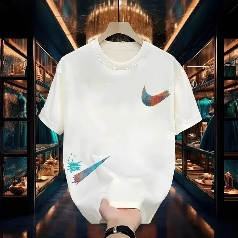 2025 New fashion pure cotton men's T-shirt Casual round neck short sleeve breathable multi-functional and loose in summer
2025 New fashion pure cotton men's T-shirt Casual round neck short sleeve breathable multi-functional and loose in summer
