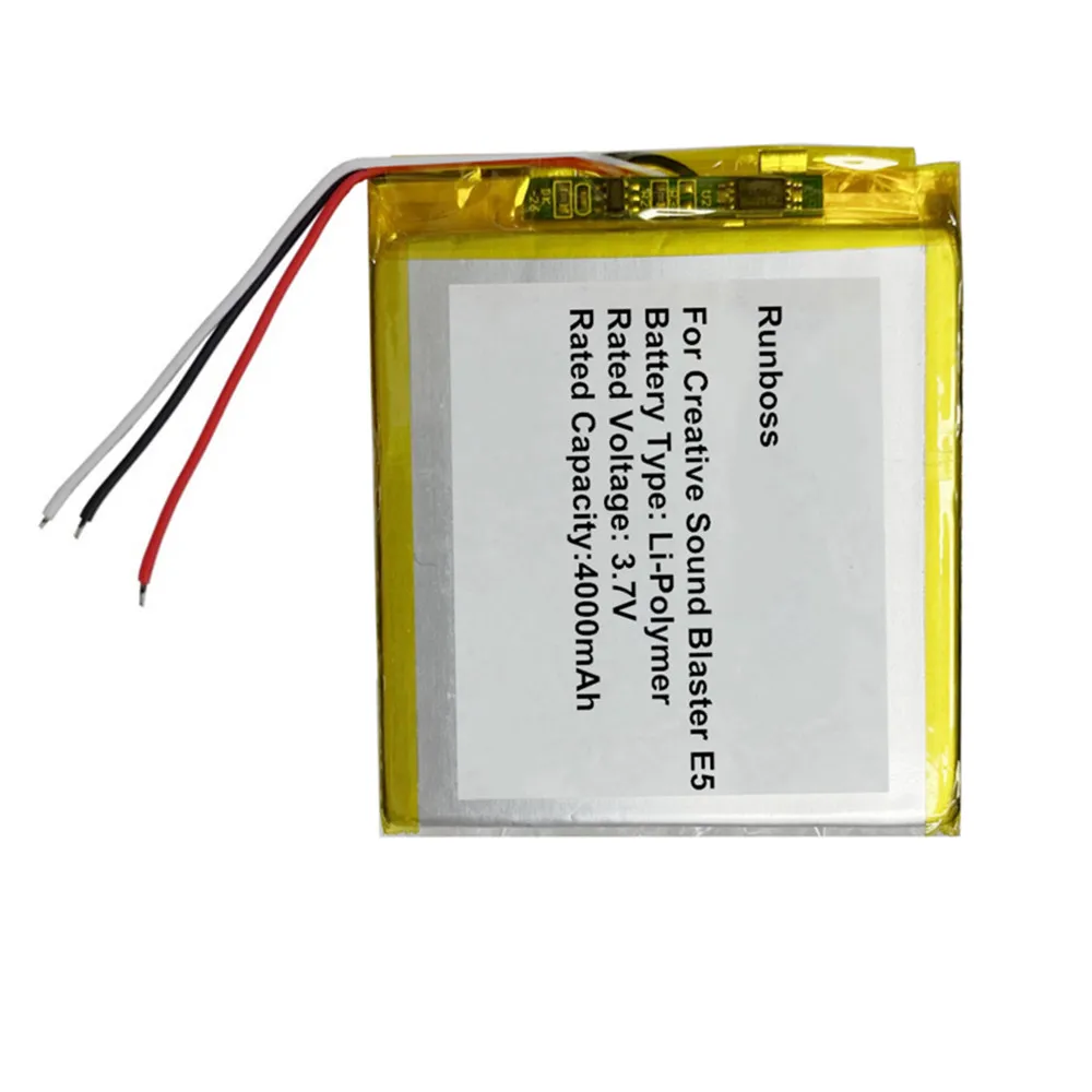 Battery for Creative Sound Blaster E5 Li-Polymer Rechargeable Accumulator Pack Replacement 4000mAh High Capacity
Battery for Creative Sound Blaster E5 Li-Polymer Rechargeable Accumulator Pack Replacement 4000mAh High Capacity