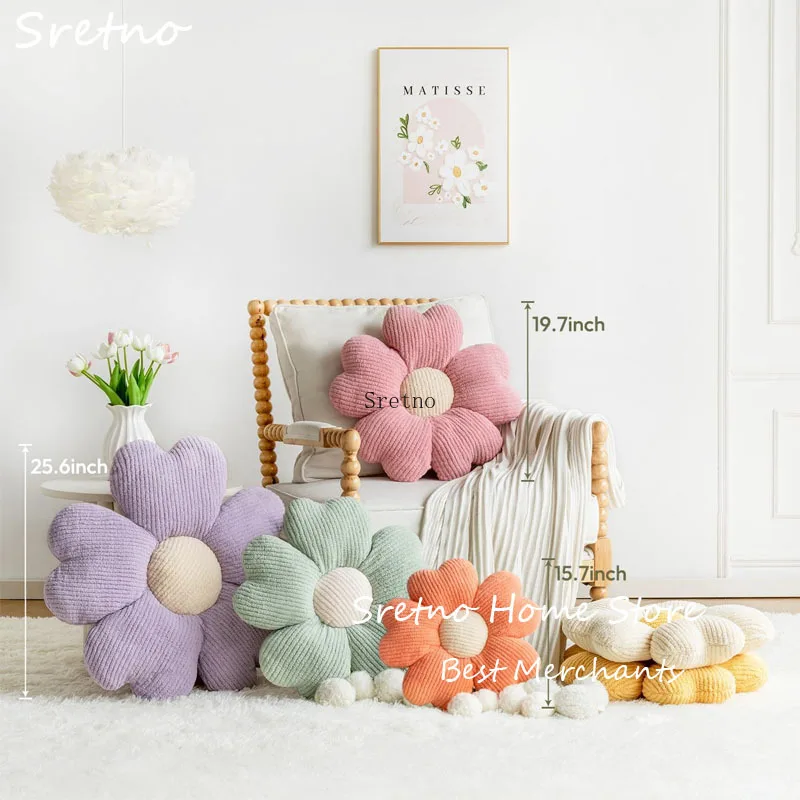 SRETNO Милая декоративная подушка-цветок, подушка для сиденья, напольная подушка, эстетичная подушка для декора комнаты, украшение для дома, подушка для кровати и дивана
SRETNO Милая декоративная подушка-цветок, подушка для сиденья, напольная подушка, эстетичная подушка для декора комнаты, украшение для дома, подушка для кровати и дивана