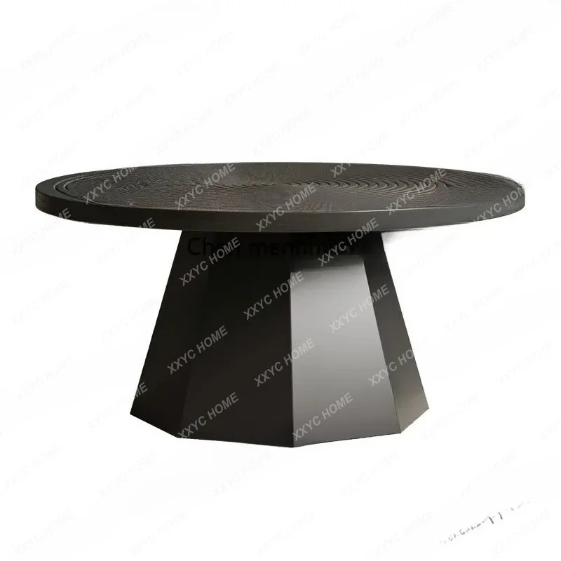 M182 Solid wood coffee table living room retro style round combination side table ash wood tea table
M182 Solid wood coffee table living room retro style round combination side table ash wood tea table