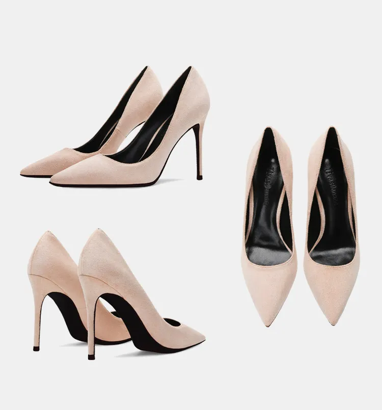 New female niche design professional shoes with fashionable temperament, pointed and versatile, slim heel commuting single shoes
New female niche design professional shoes with fashionable temperament, pointed and versatile, slim heel commuting single shoes