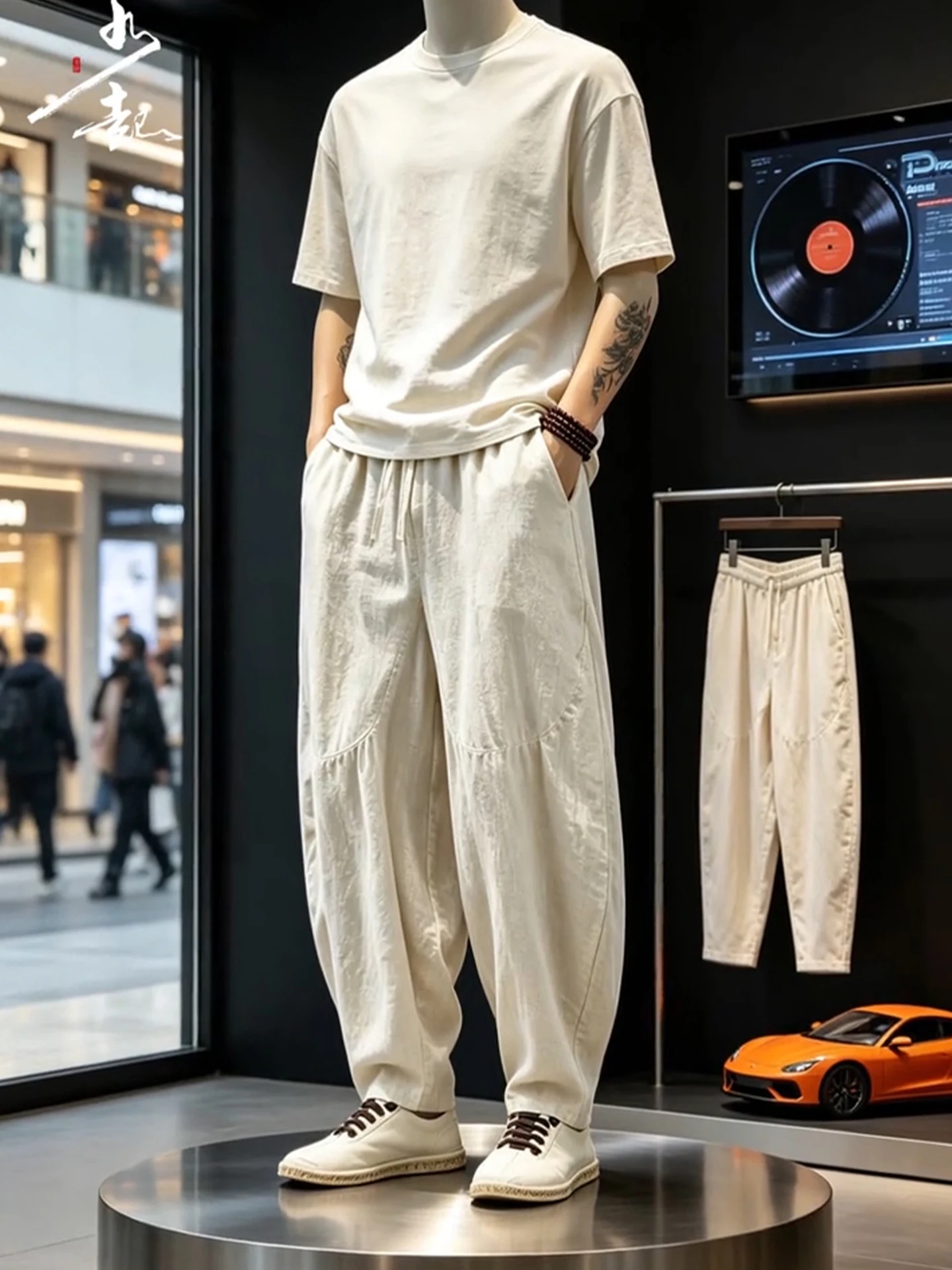 Men's Summer Thin Wide Leg Cotton Linen Casual Pants Loose Fit Patchwork Drapey Harlan Trousers Breathable Sweat Absorbent
Men's Summer Thin Wide Leg Cotton Linen Casual Pants Loose Fit Patchwork Drapey Harlan Trousers Breathable Sweat Absorbent