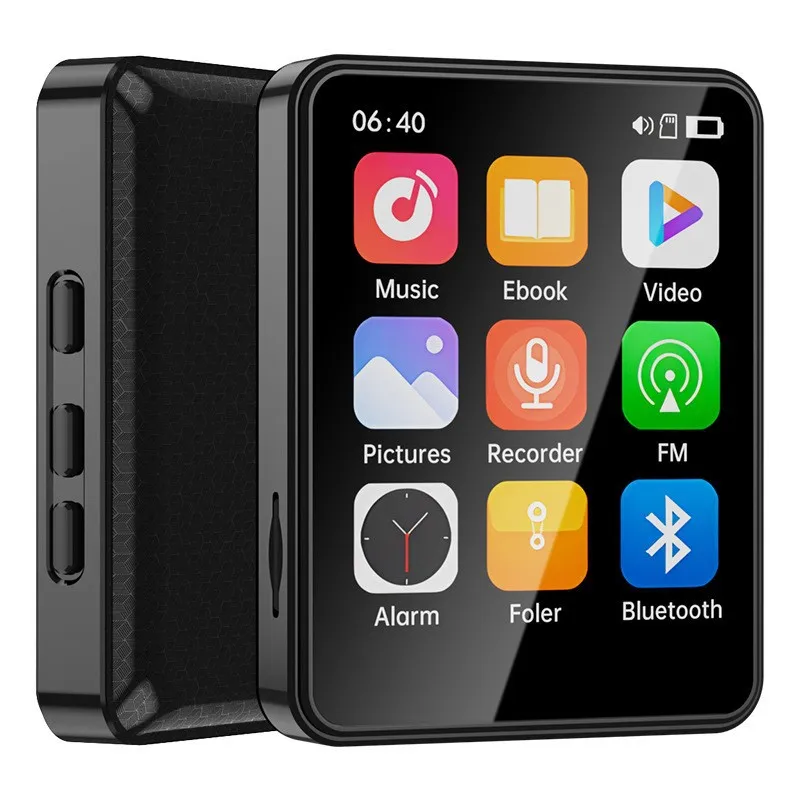 2.4 Inch Touch Screen MP3/MP4 Player with Bluetooth 5.0 HiFi Lossless Music 40H Playback FM Radio Recorder E-Book Reader
2.4 Inch Touch Screen MP3/MP4 Player with Bluetooth 5.0 HiFi Lossless Music 40H Playback FM Radio Recorder E-Book Reader