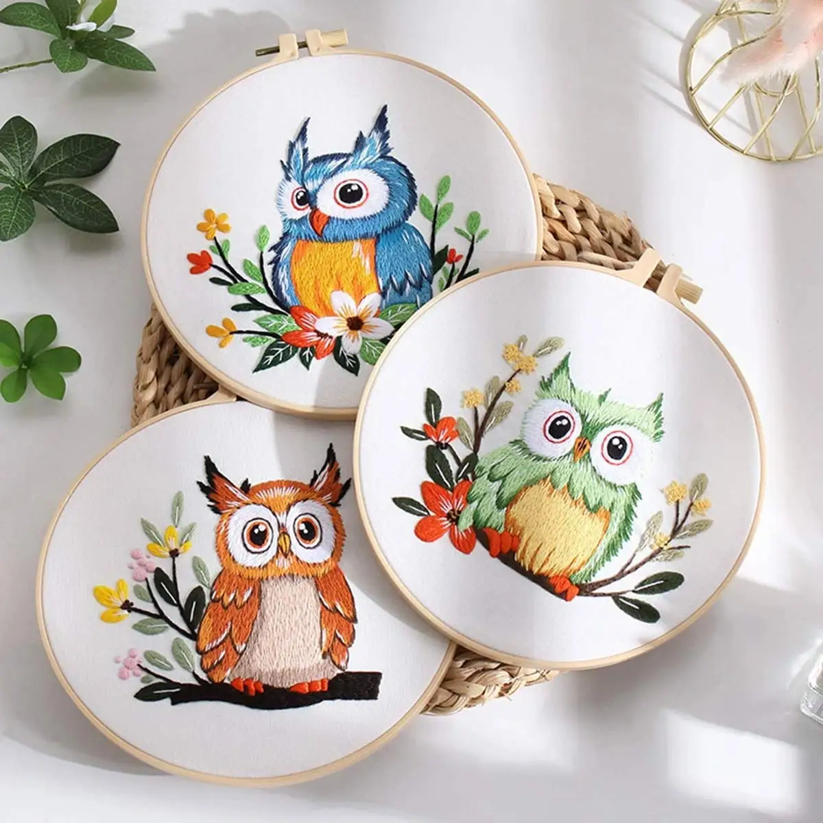 Set of Unfinished Embroidery Kit 3D Owl Painting Decoration Handwork Sewing Cross Stitch Set Thread Tools Material Package
Set of Unfinished Embroidery Kit 3D Owl Painting Decoration Handwork Sewing Cross Stitch Set Thread Tools Material Package