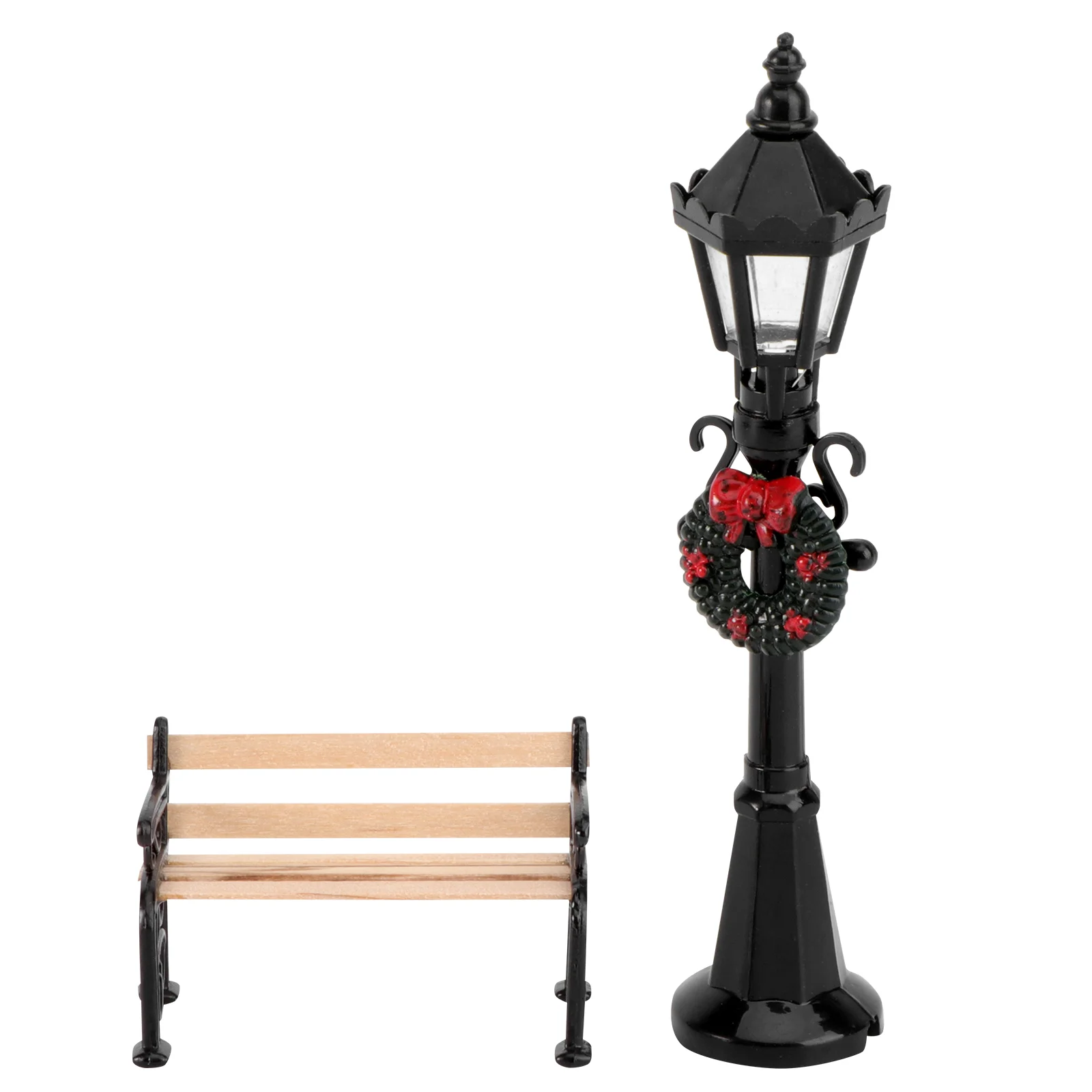 2 Pcs Toy Dollhouse Toys Mini Light Fake Chair Streetlamp Model Bench Miniature Scene Furniture Simulation
2 Pcs Toy Dollhouse Toys Mini Light Fake Chair Streetlamp Model Bench Miniature Scene Furniture Simulation