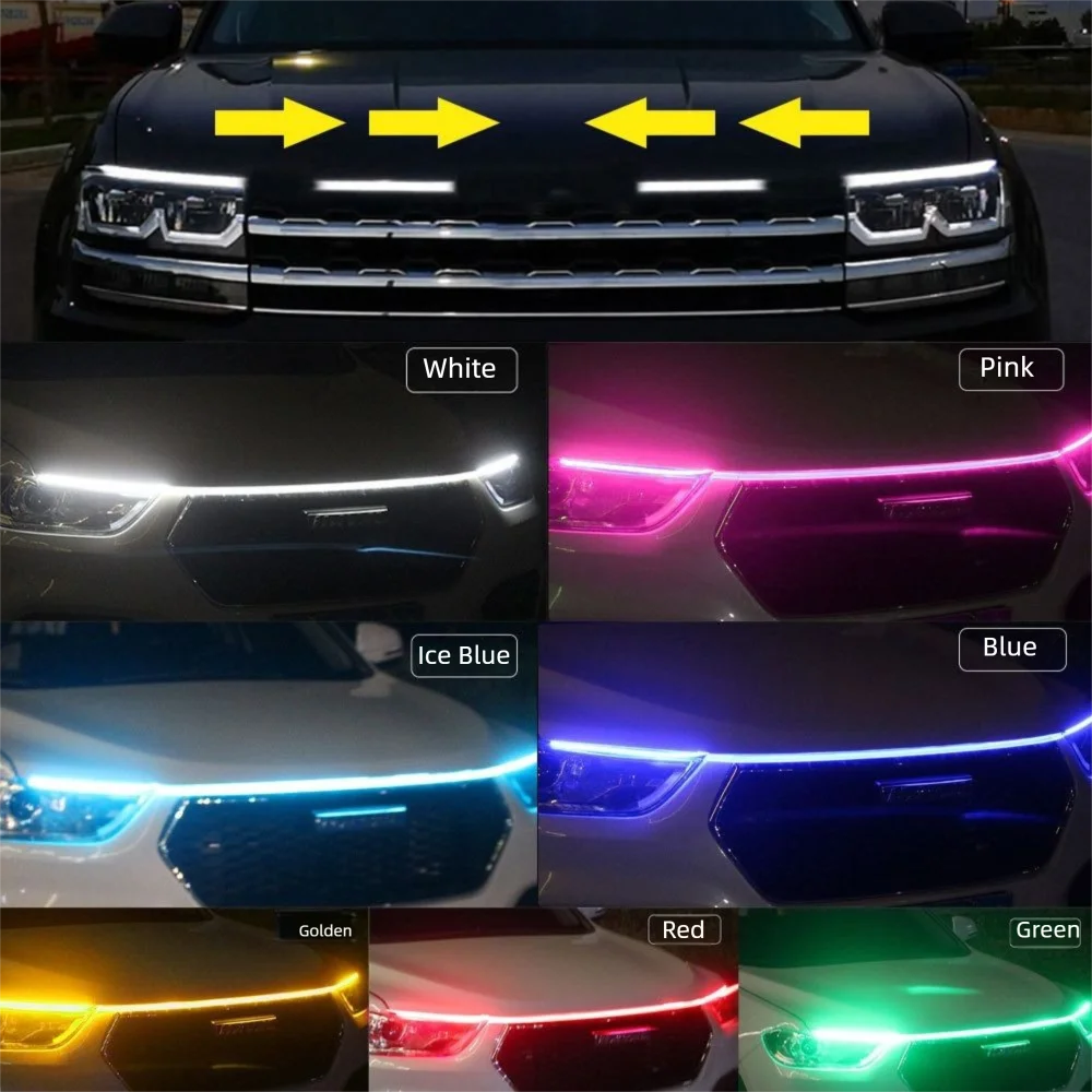 Waterproof Dynamic Meteor Car Hood Lights Strip 12V Flexible Engine Hood Guide Light with Start Scan Meteor Universal
Waterproof Dynamic Meteor Car Hood Lights Strip 12V Flexible Engine Hood Guide Light with Start Scan Meteor Universal