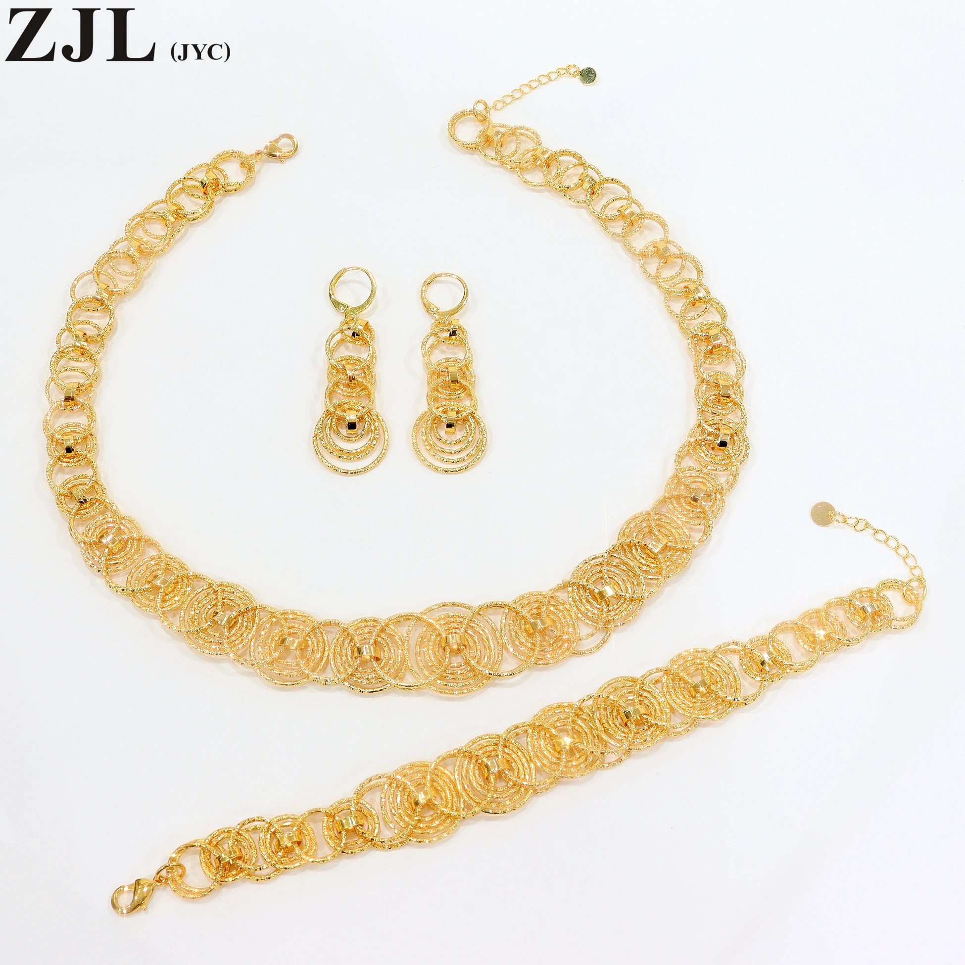 4Pcs Earrings, Bracelets, Neckla 18K Gold Plated Handmade Chain Jewelry Set Match Daily Outfits Gift For Female
4Pcs Earrings, Bracelets, Neckla 18K Gold Plated Handmade Chain Jewelry Set Match Daily Outfits Gift For Female