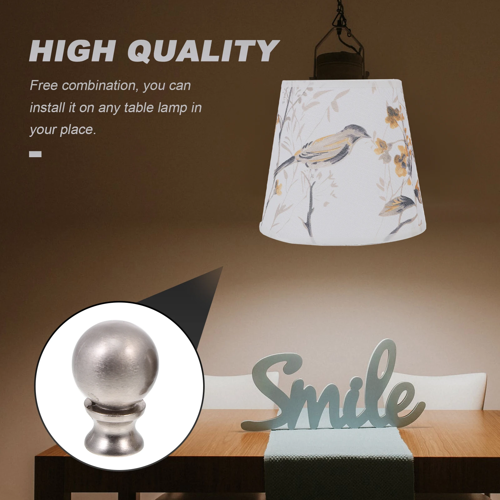 2pcs Lamp Finial Zinc Alloy Decorative Heads for Table Lamps Vintage Cap Lampshades Top Safe Durable Easy Installation
2pcs Lamp Finial Zinc Alloy Decorative Heads for Table Lamps Vintage Cap Lampshades Top Safe Durable Easy Installation
