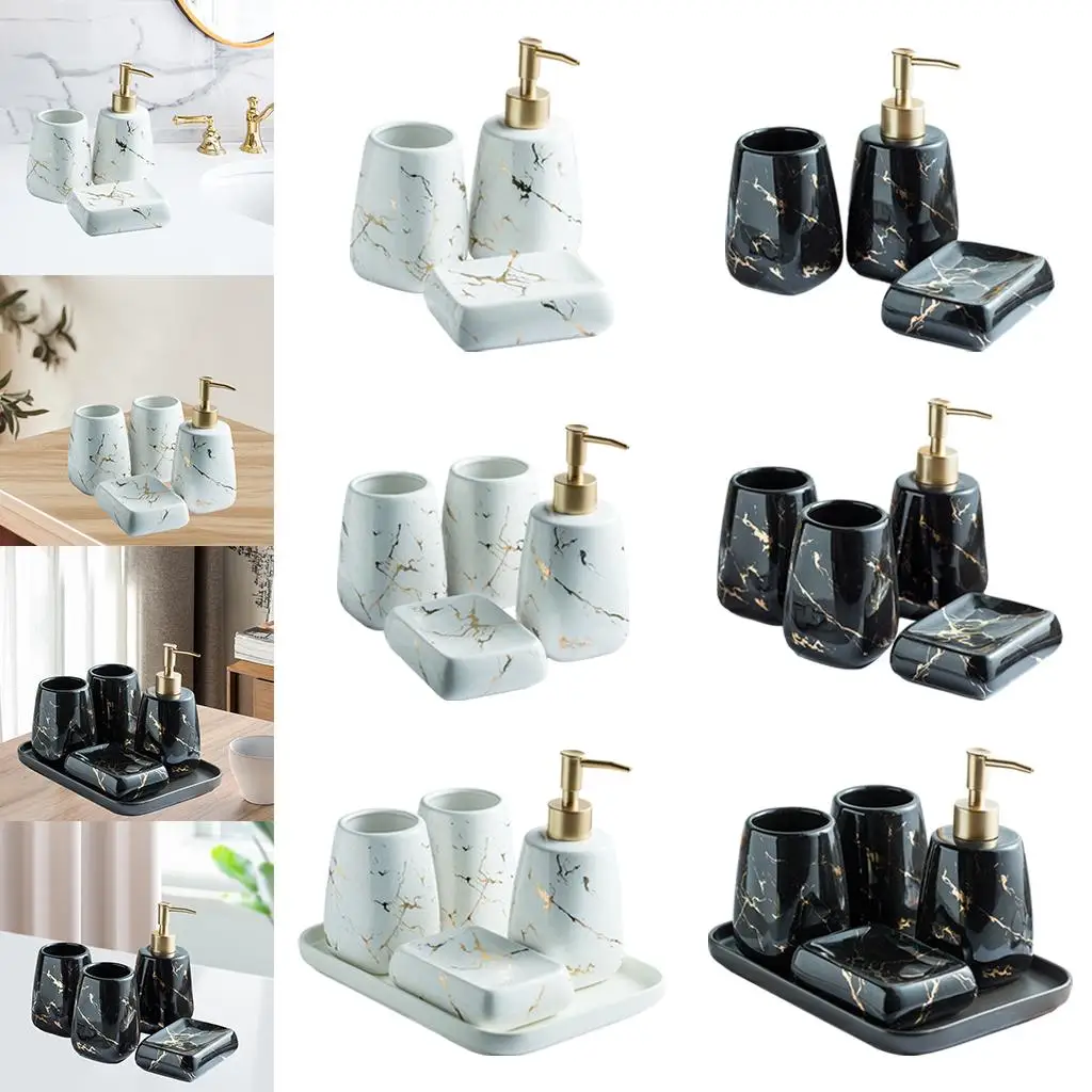 Bathroom Accessories Set CERAMIC Lotion Dispenser Tumbler Cup
Bathroom Accessories Set CERAMIC Lotion Dispenser Tumbler Cup