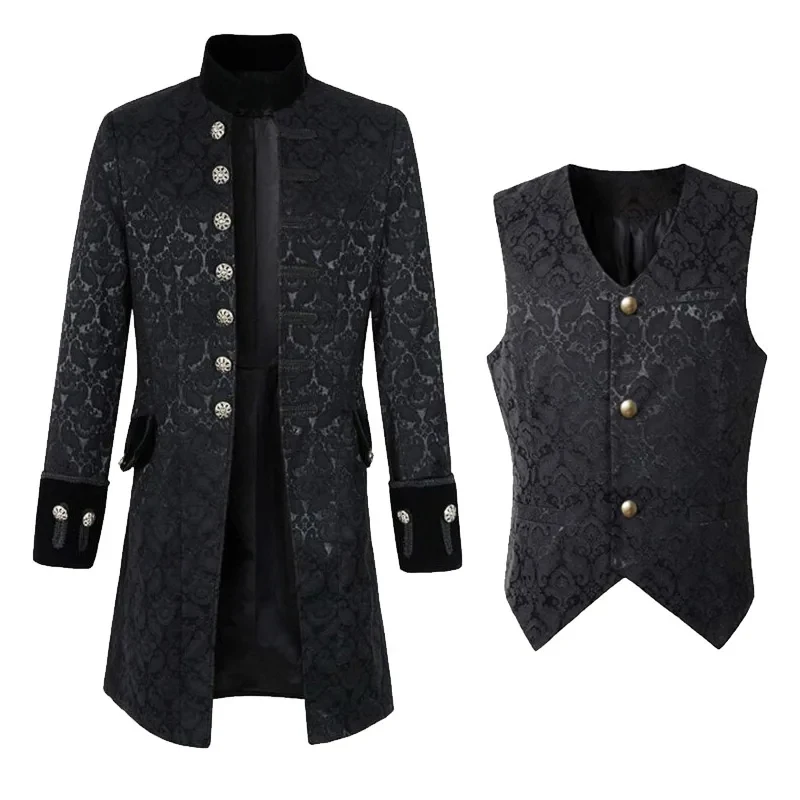 ❤️❤️❤️Medieval Vampire Cosplay Costume Steampunk Jacket Vest Coat Victorian Ghost Gothic Blazer Suits Stand Collar Trench ❤️⭐️❤️
❤️❤️❤️Medieval Vampire Cosplay Costume Steampunk Jacket Vest Coat Victorian Ghost Gothic Blazer Suits Stand Collar Trench ❤️⭐️❤️