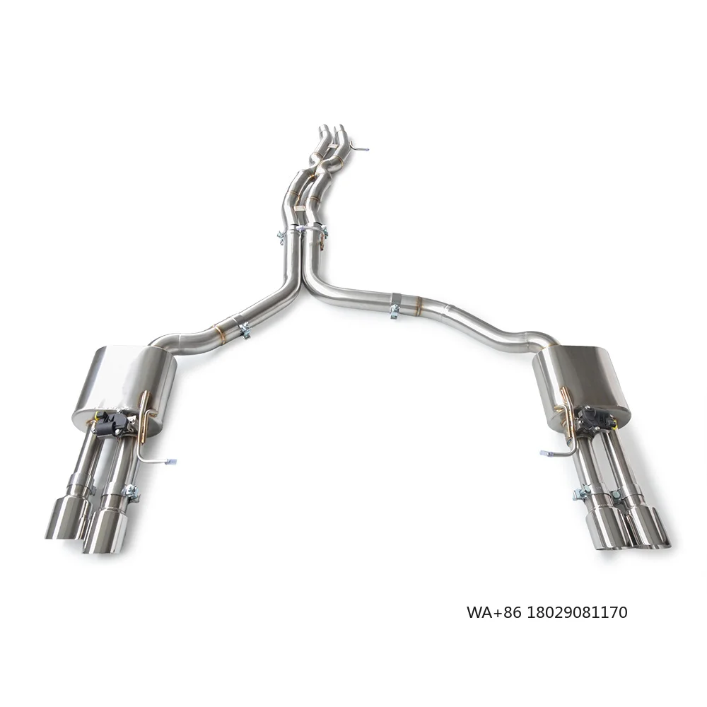 Stainless Steel Cat-back Exhaust System Compatible with Electronic Valve for S4 A4 2007-2012 Resonators
Stainless Steel Cat-back Exhaust System Compatible with Electronic Valve for S4 A4 2007-2012 Resonators