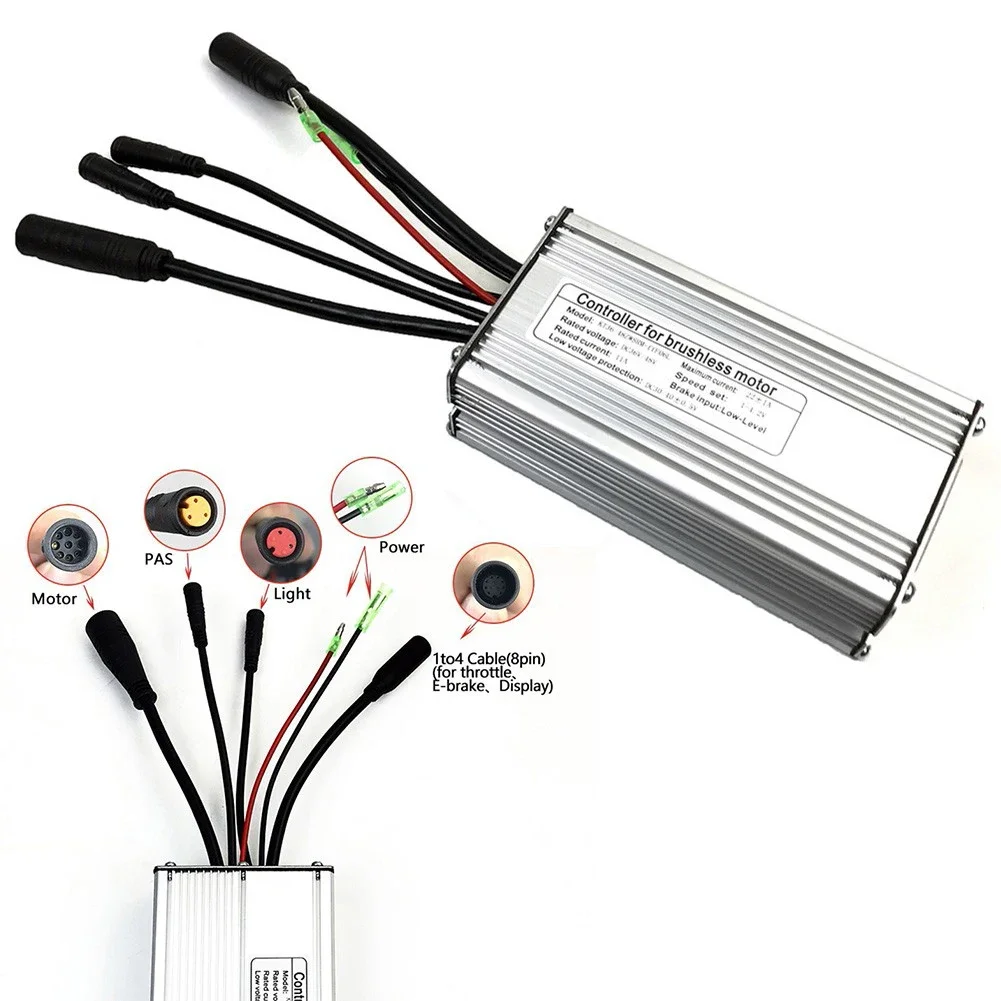 36V/48V 22A 500W E-bike Brushless Controller Waterproof Joint Sine Wave Controllers With Lamp Wire For KT Accessories
36V/48V 22A 500W E-bike Brushless Controller Waterproof Joint Sine Wave Controllers With Lamp Wire For KT Accessories