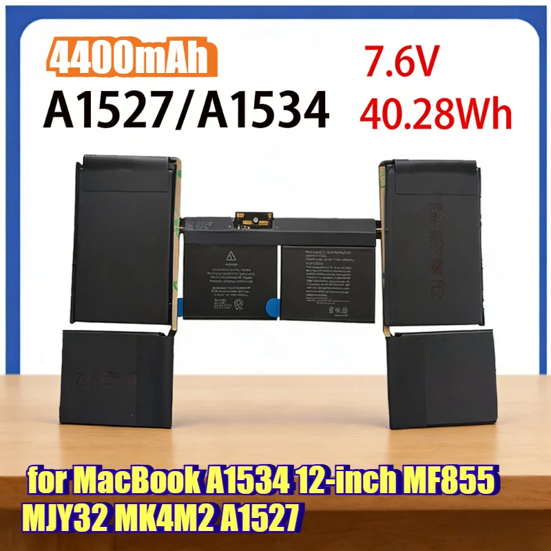 Аккумулятор Li-ion повышенной емкости 4400 мАч для MacBook A1534 12-дюймовый, MF855, MJY32, MK4M2, A1527 с защитной схемой
Аккумулятор Li-ion повышенной емкости 4400 мАч для MacBook A1534 12-дюймовый, MF855, MJY32, MK4M2, A1527 с защитной схемой
