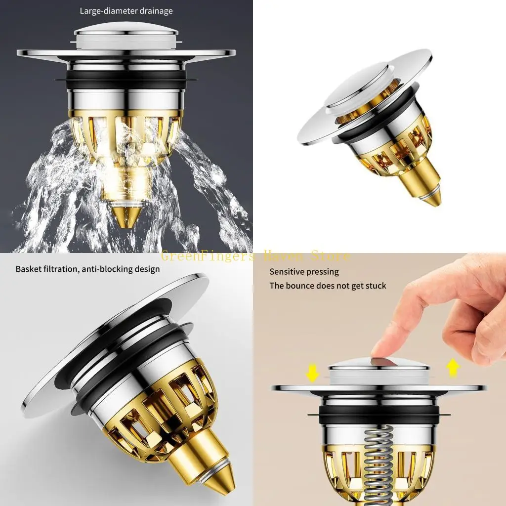 F68D Steel Basin Waste Plugs Simple Press Mechanism & Water Tight Seal for Bathroom
F68D Steel Basin Waste Plugs Simple Press Mechanism & Water Tight Seal for Bathroom