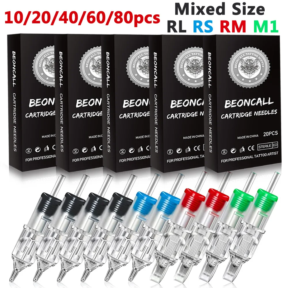 Tattoo Cartridge Needles Mixed RL/RS/RM/M1 Size Sterilized Needles with Safety Cartridges Professional Tattoo Needles Supply
Tattoo Cartridge Needles Mixed RL/RS/RM/M1 Size Sterilized Needles with Safety Cartridges Professional Tattoo Needles Supply