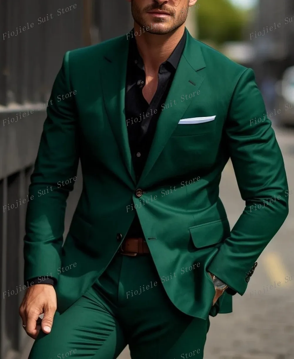 New Men Tuxedos Green Business Suit Groom Groomsman Prom Wedding Party Formal 2 Piece Set Jacket And Pants 
New Men Tuxedos Green Business Suit Groom Groomsman Prom Wedding Party Formal 2 Piece Set Jacket And Pants