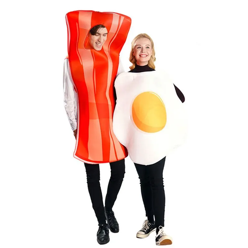Halloween Couple Style Bacon Egg Party Performance Funny Food Party Costume Design Egg Meat Slices Outfit for Women
Halloween Couple Style Bacon Egg Party Performance Funny Food Party Costume Design Egg Meat Slices Outfit for Women
