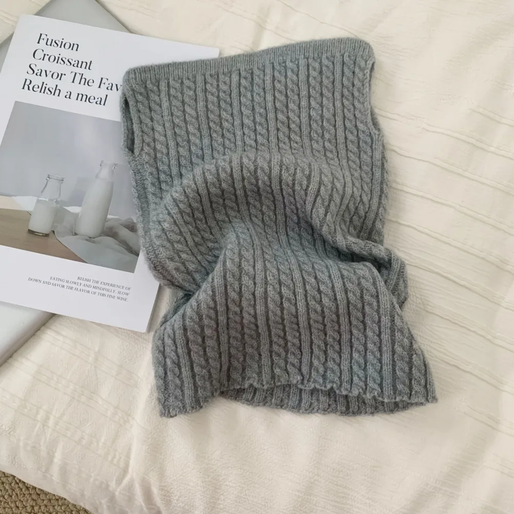 Simple Solid Color Turtleneck Fake Collar Korean Style Twists Knitted Scarf Shawl Wraps Pullover Wool Bib Autumn Winter
Simple Solid Color Turtleneck Fake Collar Korean Style Twists Knitted Scarf Shawl Wraps Pullover Wool Bib Autumn Winter