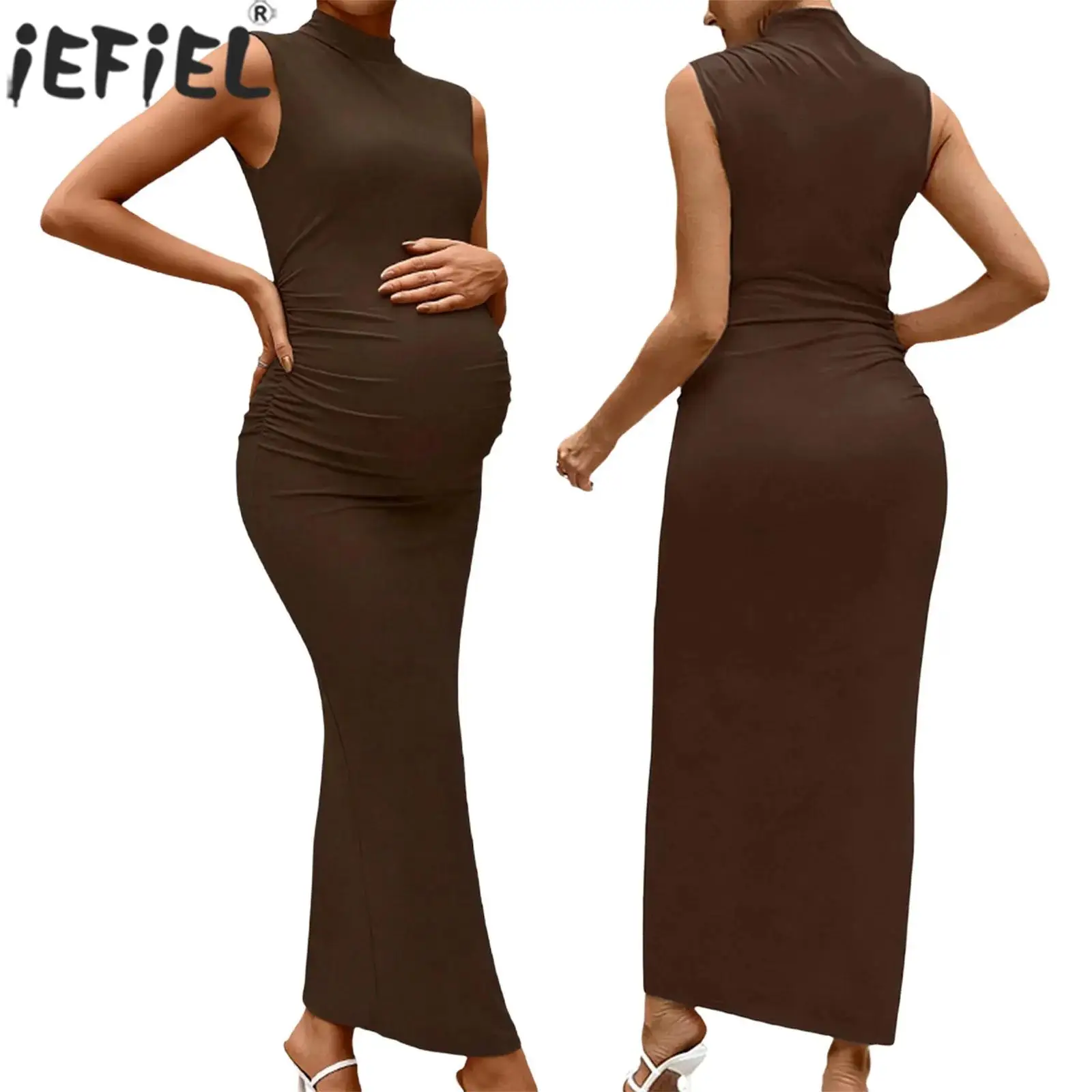 Платье для беременных повседневное, с воротником-стойкой, без рукавов, с драпировкой, облегающее, однотонное, макси, для фотосессий, вечеринок, праздников, на каждый день
Платье для беременных повседневное, с воротником-стойкой, без рукавов, с драпировкой, облегающее, однотонное, макси, для фотосессий, вечеринок, праздников, на каждый день