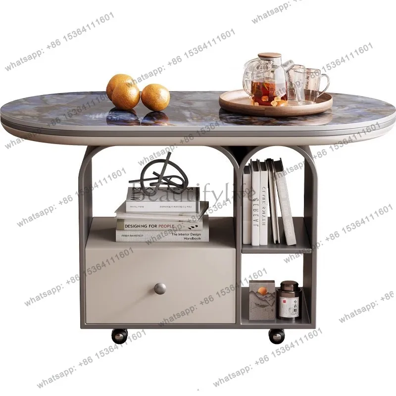 Italian simple removable stainless steel coffee table light luxury modern small apartment sofa rock slab edge table
Italian simple removable stainless steel coffee table light luxury modern small apartment sofa rock slab edge table