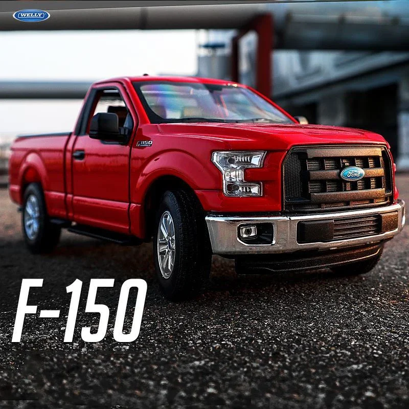 WELLY 1:24 Ford F150 Regular Cab Diecast Model Car Alloy Metal Pickup Truck High Simulation Off-road Vehicle Collection Toy Gift
WELLY 1:24 Ford F150 Regular Cab Diecast Model Car Alloy Metal Pickup Truck High Simulation Off-road Vehicle Collection Toy Gift