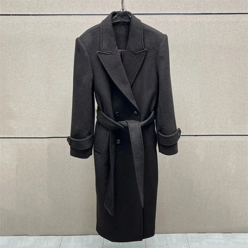Women's trench coat 2026 Spring double breasted slim fit long jacket Wool blend women's windbreaker Belt decoration outerwears
Women's trench coat 2026 Spring double breasted slim fit long jacket Wool blend women's windbreaker Belt decoration outerwears