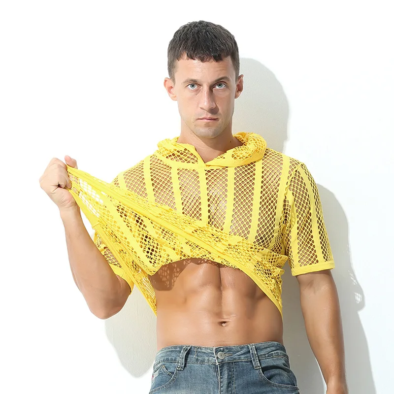 Men SultryPajamas Sleepwear Hollow Out Pijama Hombre Hooded TeesSet Summer Middle Pants Boxers Casual Shorts
Men SultryPajamas Sleepwear Hollow Out Pijama Hombre Hooded TeesSet Summer Middle Pants Boxers Casual Shorts